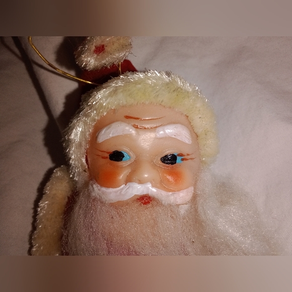 MCM Vintage Christmas Santa Head Ornament Mid Century Japan - Picture 3 of 7
